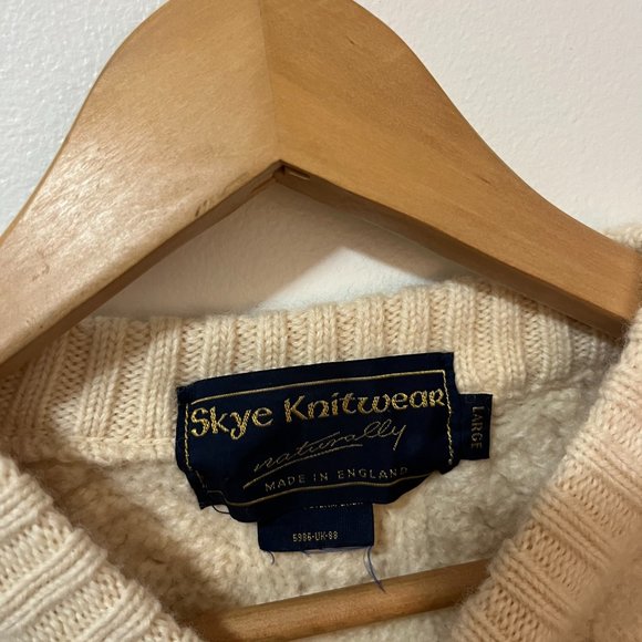 100% Wool Vintage Knit Sweater - M/L - Made in England - Picture 3 of 5